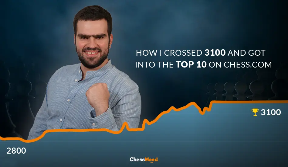 How I crossed 3100 and got into the top ten on chess.com