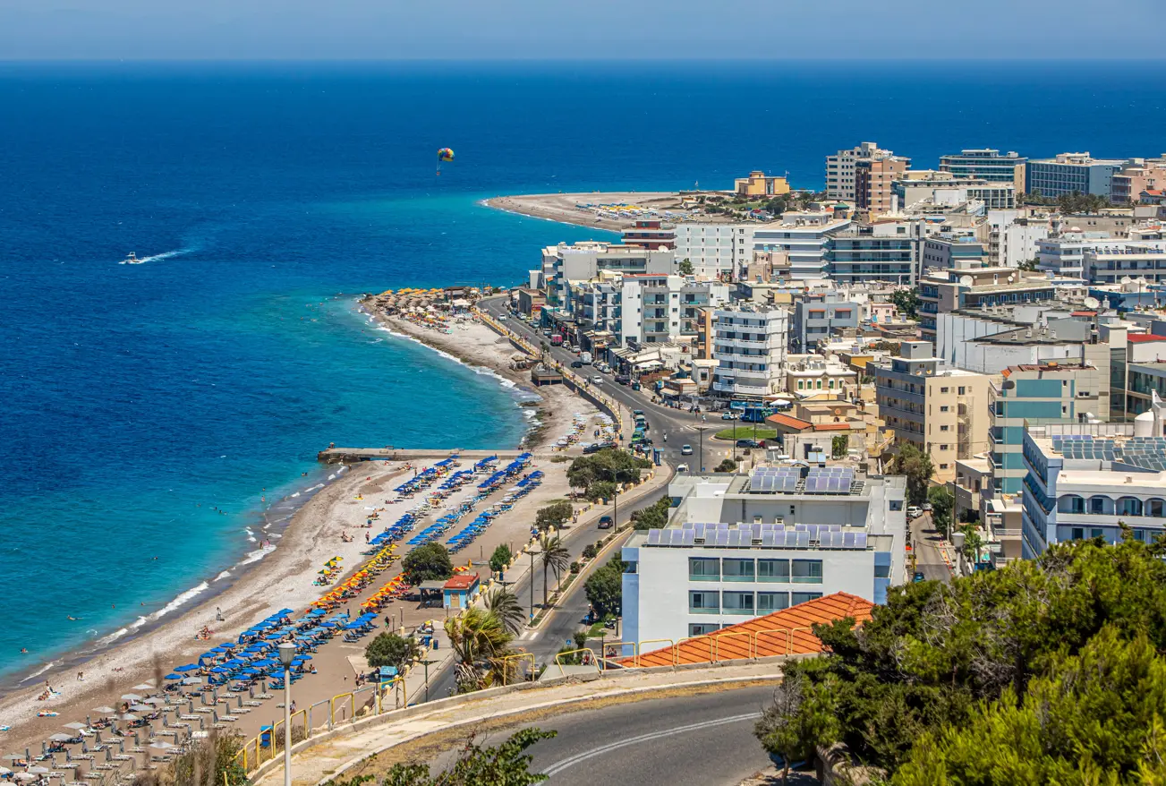 Rhodes Island in Greece