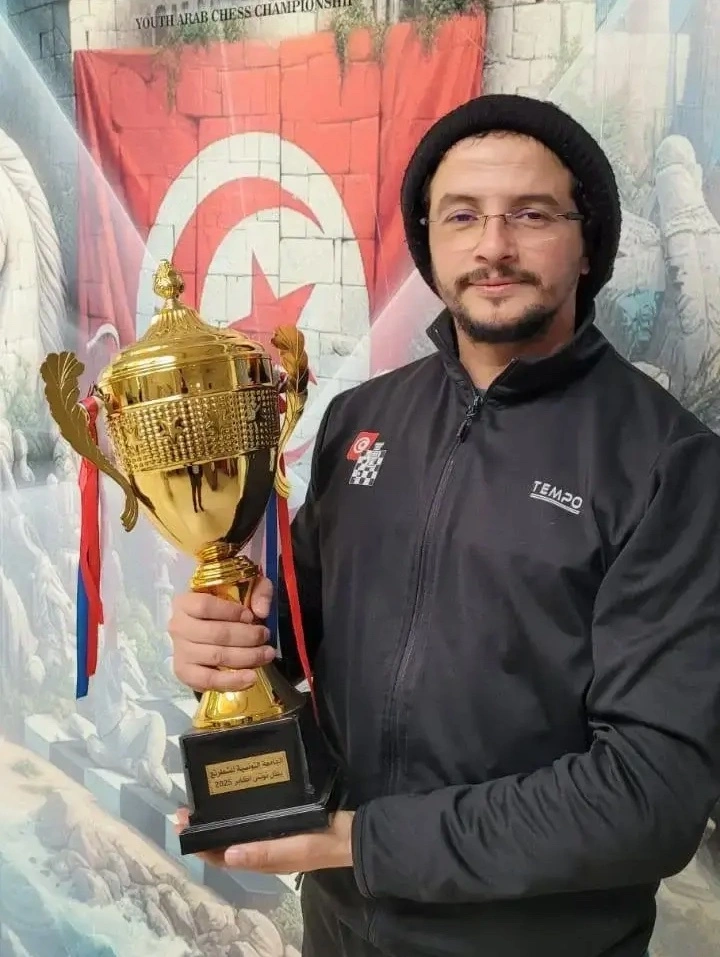 Zoubaier Amdouni Tunisia Chess Champion 2025