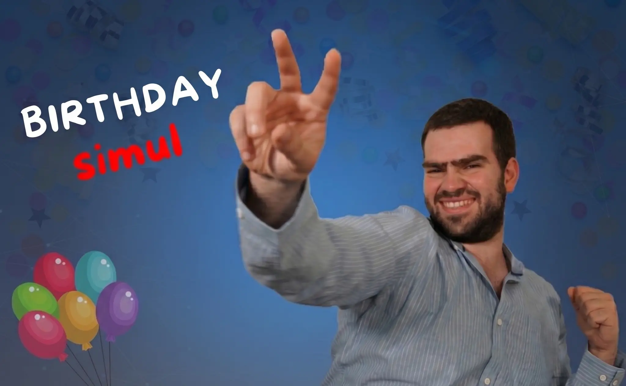 Play a simul game against a Birthday Grandmaster 🎂